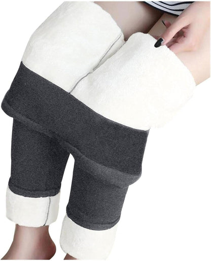 Leggings for Women Winter Sherpa Fleece Lined Leggings Thick Cashmere Warm Pants High Waisted Warm Pants